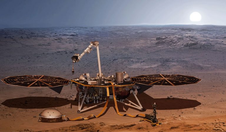 Primeras imágenes del Mars Insight lander desde el espacio Primeras imágenes del Mars Insight lander desde el espacio