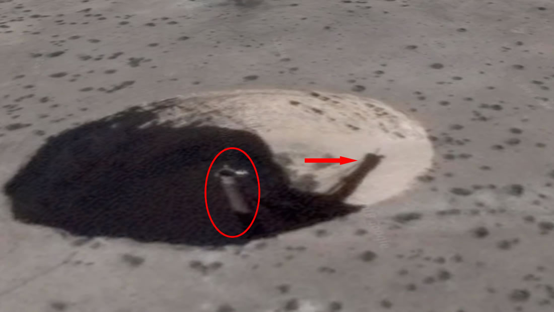 Un misterioso cráter aparece junto a la base secreta Área 51