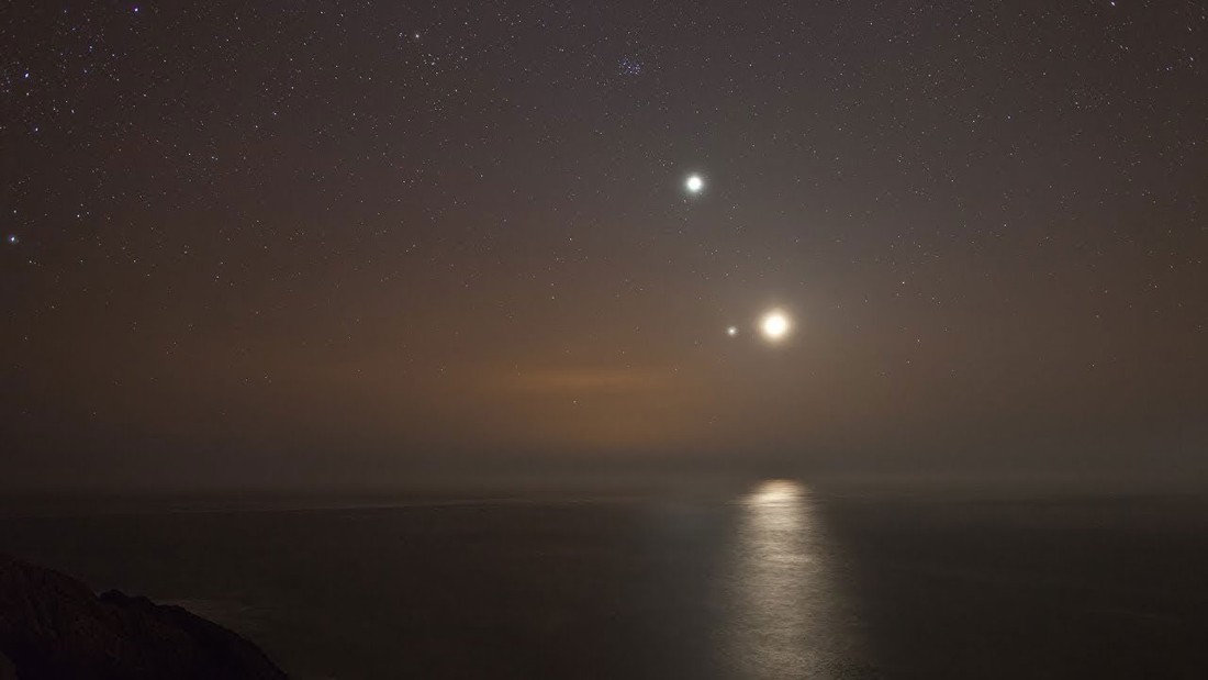 La Luna, Venus y Júpiter «se unirán» en el cielo este 31 de enero al amanecer