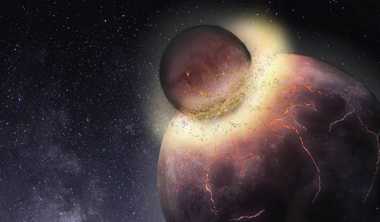 La vida vino de otro planeta que se estrelló con la Tierra La vida vino de otro planeta que se estrelló con la Tierra