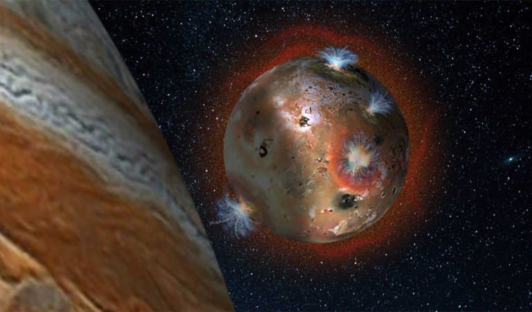 Misión Juno captura imágenes de penachos volcánicos en la luna Io de Júpiter Misión Juno captura imágenes de penachos volcánicos en la luna Io de Júpiter