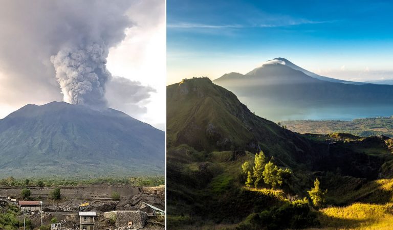 Dos volcanes en Bali están conectados de forma subterránea y podrían explotar como en 1963 matando a 1.600 personas Dos volcanes en Bali están conectados de forma subterránea y podrían explotar como en 1963 matando a 1.600 personas