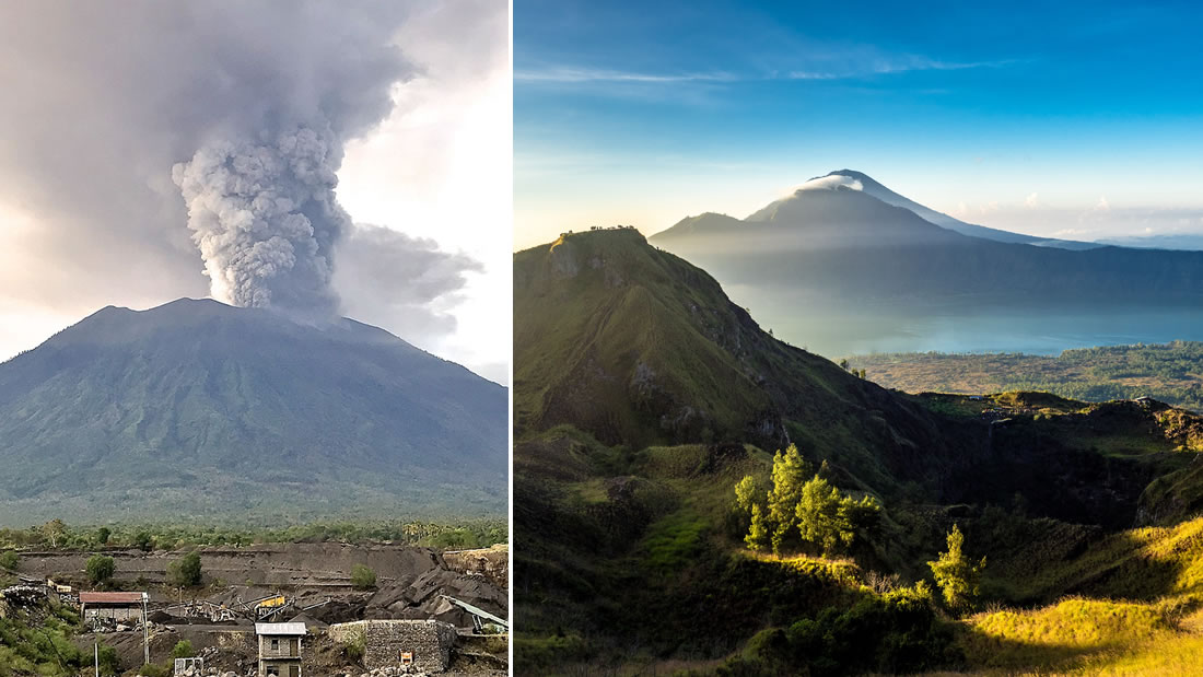 Dos volcanes en Bali están conectados de forma subterránea y podrían explotar como en 1963 matando a 1.600 personas