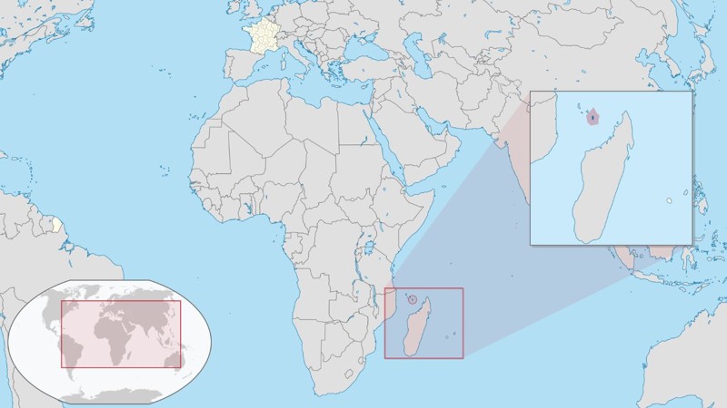 Localización de Mayotte