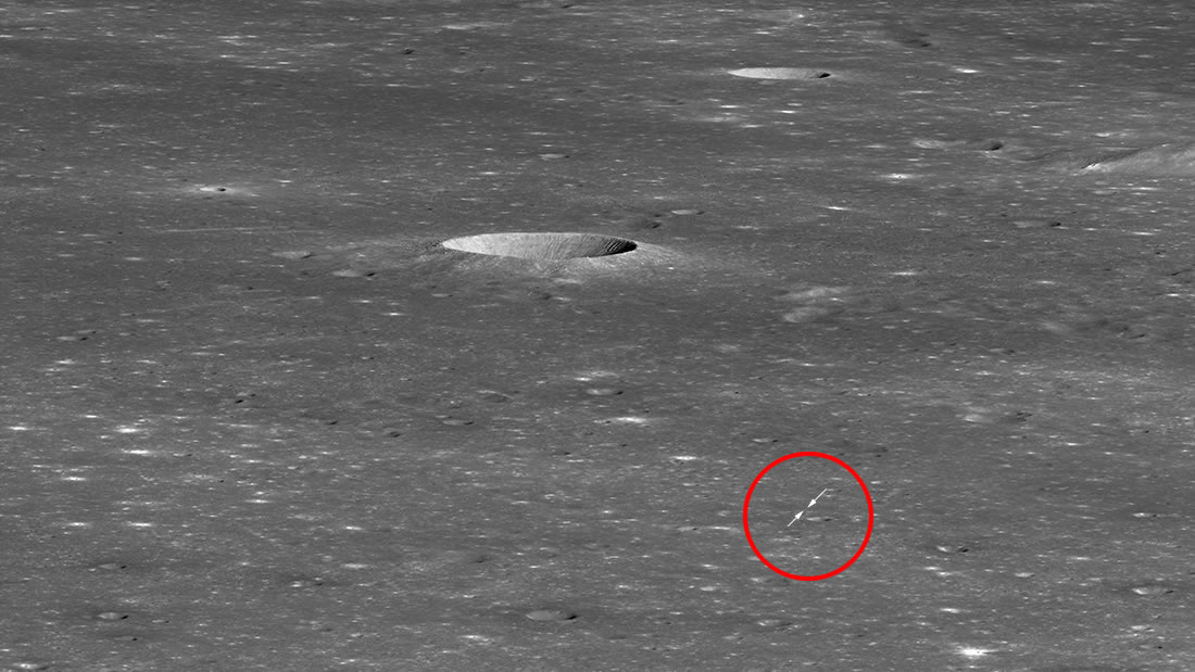 Nave de la NASA observa el sitio de aterrizaje de la sonda china en el lado oculto de la Luna
