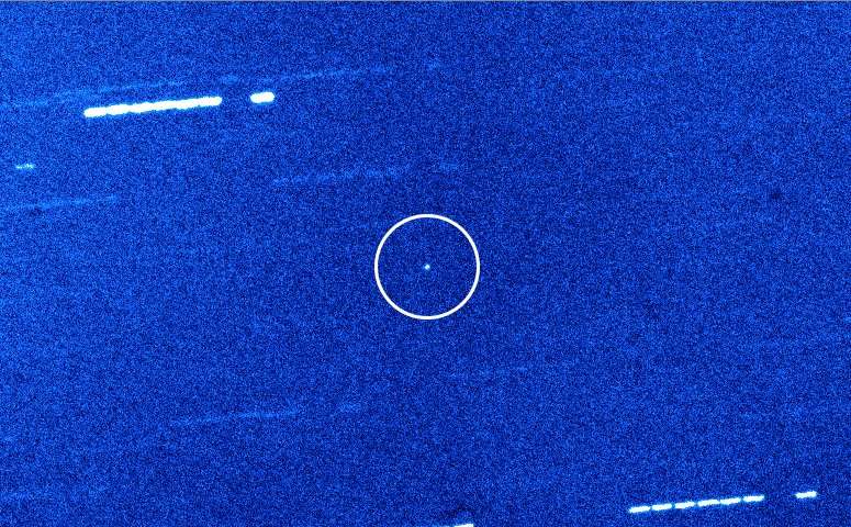 Oumuamua visto por el Telescopio William Herschel el 29 de octubre