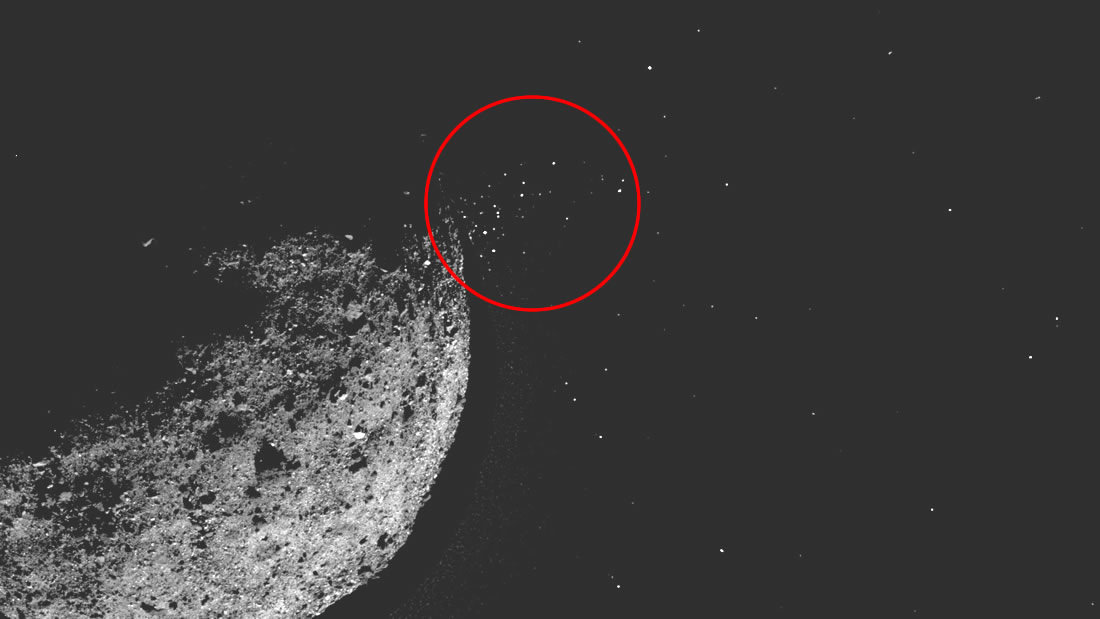 Bennu el «asteroide de la muerte» está lanzando partículas en erupción y los científicos no pueden explicarlo