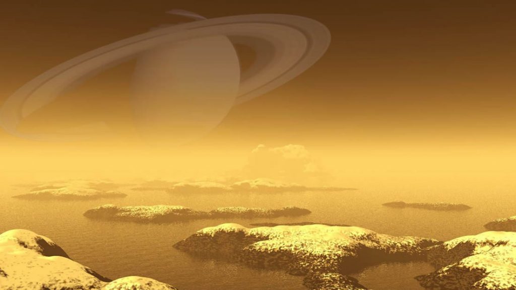 Anillos de cristales alienígenas podrían estar incrustados en los bordes de los lagos de Titán