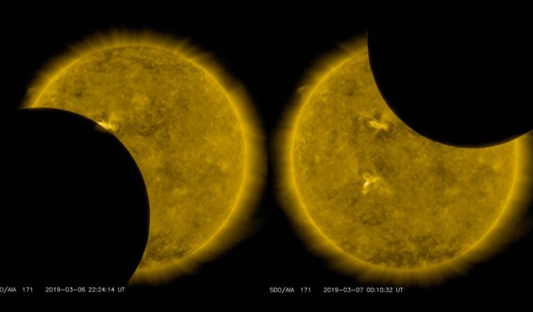 La Luna pasa delante del Sol, se detiene y «retrocede», eclipsando nuestra estrella dos veces en pocas horas La Luna pasa delante del Sol, se detiene y «retrocede», eclipsando nuestra estrella dos veces en pocas horas