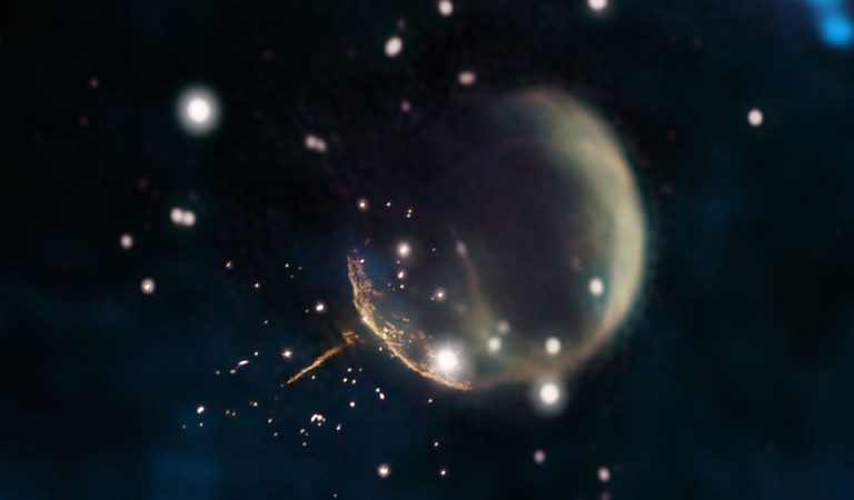 Una estrella de neutrones está atravesando la Vía Láctea a 4 millones de km/h impulsada por una supernova Una estrella de neutrones está atravesando la Vía Láctea a 4 millones de km/h impulsada por una supernova