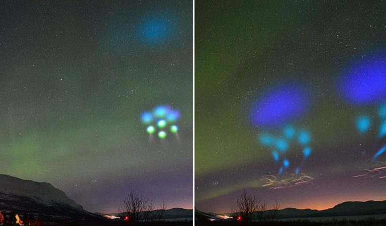 Extrañas luces «alienígenas» en movimiento aparecen sobre el Ártico y NASA dice que fue un experimento Extrañas luces «alienígenas» en movimiento aparecen sobre el Ártico y NASA dice que fue un experimento