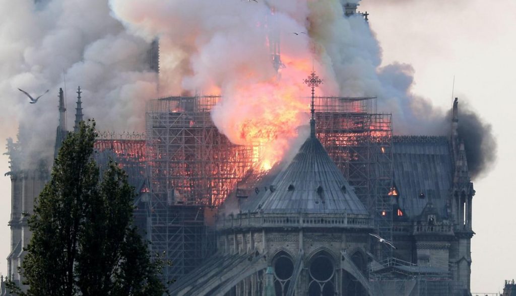 Incendio en la Catedral de Notre Dame