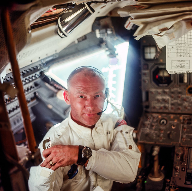 Buzz Aldrin en la misión Apolo 11