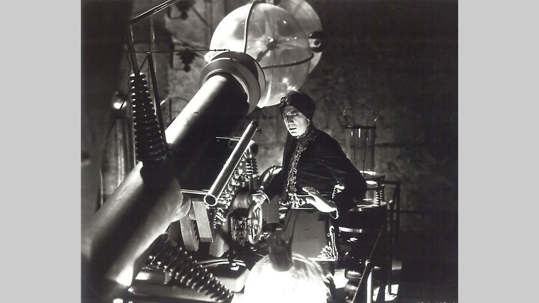Fotograma de Chandu El Mago, film de 1932. Argumento que gira en torno al Rayo de la Muerte