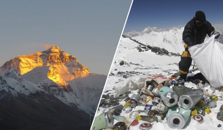Retiran toneladas de basura del Monte Everest y muchos cuerpos humanos Retiran toneladas de basura del Monte Everest y muchos cuerpos humanos