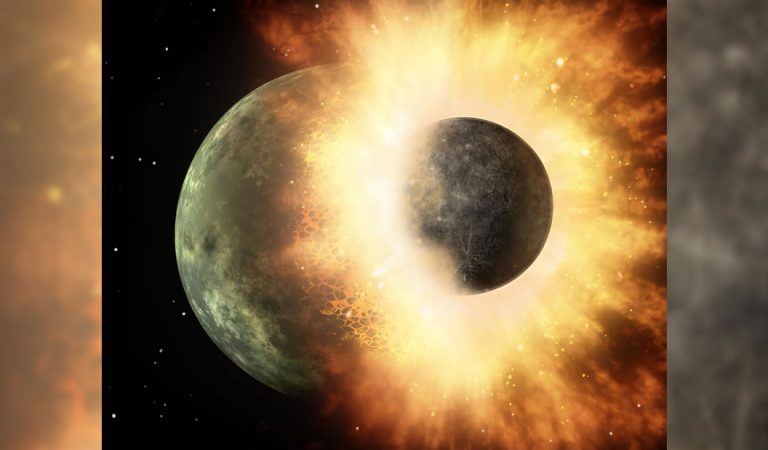 Un violento impacto en la Luna alteró la superficie de sus hemisferios Un violento impacto en la Luna alteró la superficie de sus hemisferios