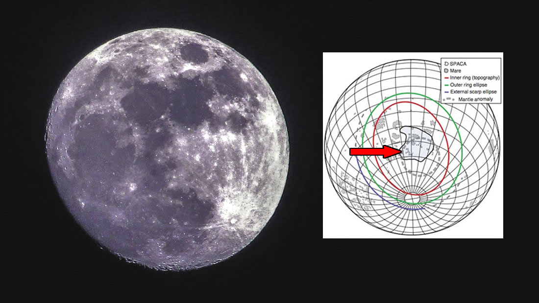 Detectan una misteriosa masa metálica enterrada en la cara oculta de la Luna