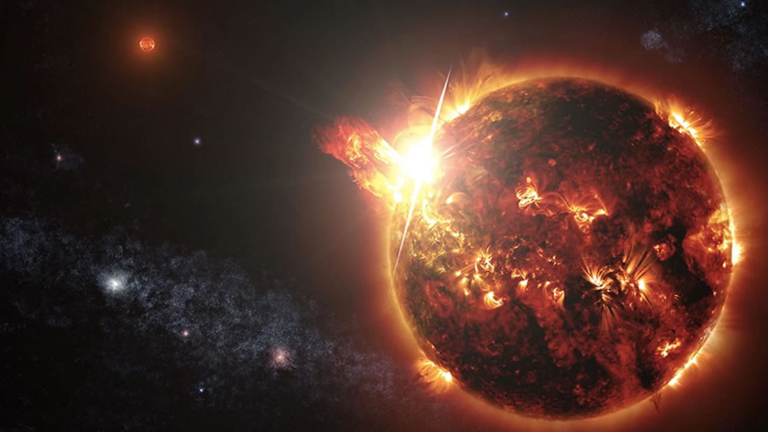 Estrella alienígena lanza una llamarada gigantesca y es la primera en ser detectada