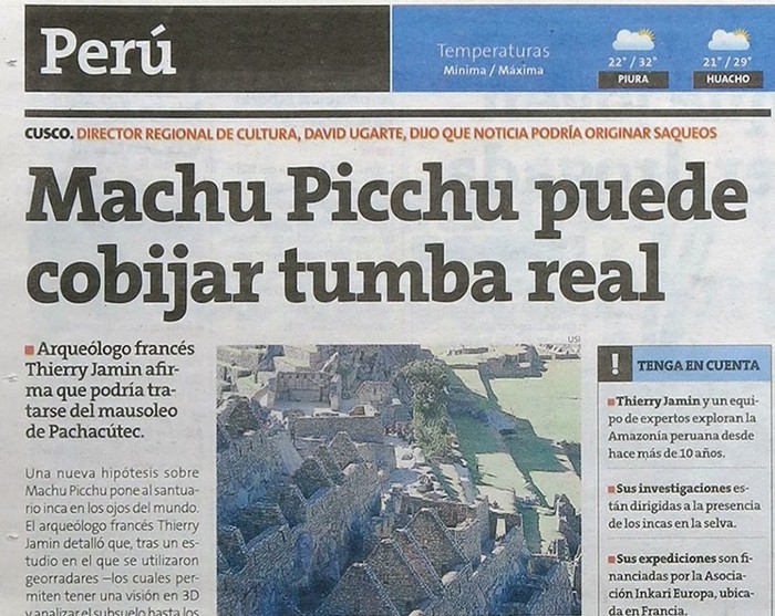 La noticia que conmocionó Machu Picchu, y desató una ola de controversias