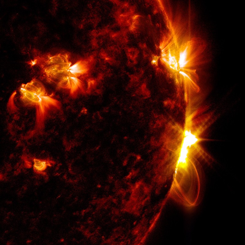 Destello solar captado por el SDO de la NASA