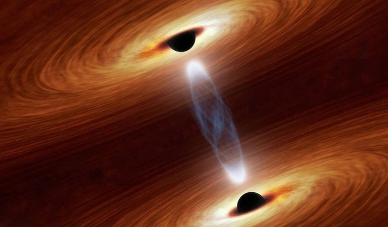 Dos agujeros negros supermasivos se dirigen en un curso devastador Dos agujeros negros supermasivos se dirigen en un curso devastador
