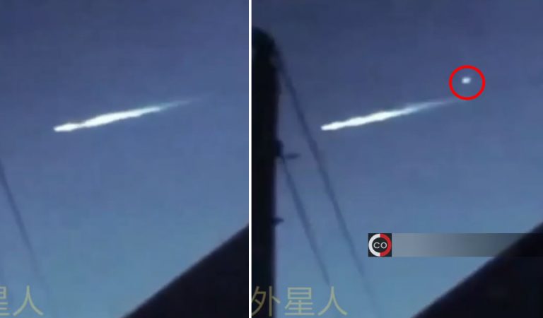 Meteoro «dispara» un orbe luminoso sobre las Pirámides de Egipto Meteoro «dispara» un orbe luminoso sobre las Pirámides de Egipto