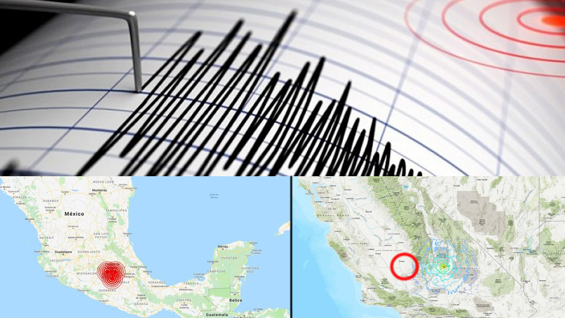 Tres sismos consecutivos sacuden México y un sismo de 4.9 golpea California