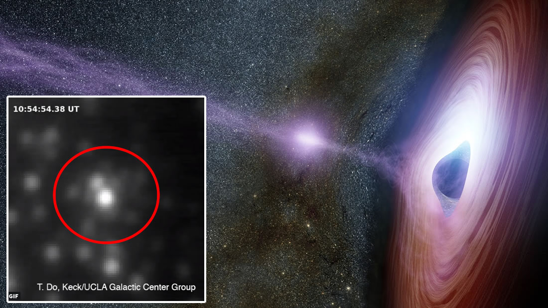 El agujero negro supermasivo de nuestra galaxia ha lanzado una llamarada misteriosamente brillante