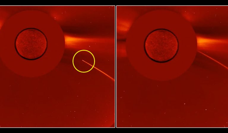 Un cometa fue completamente «devorado» por el Sol Un cometa fue completamente «devorado» por el Sol
