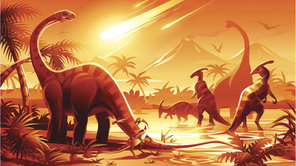 Descubren evidencias de lo que ocurrió el día de la extinción de los dinosaurios