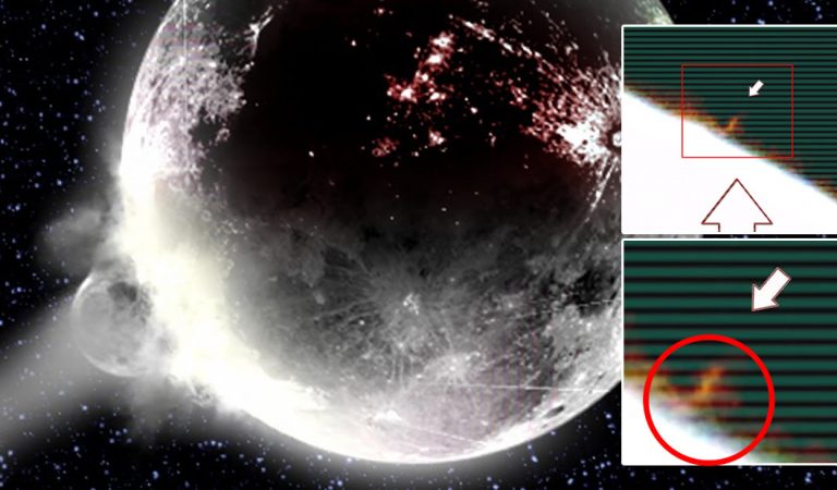 Enorme objeto se estrella contra la Luna, causa tres explosiones y es captado en vídeo Enorme objeto se estrella contra la Luna, causa tres explosiones y es captado en vídeo