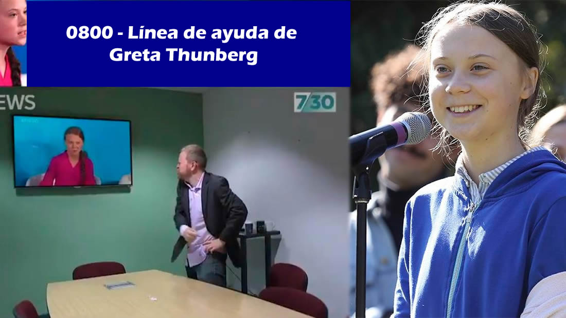 Internet ama la «Línea de Ayuda» de Greta Thunberg para adultos enojados con un niño