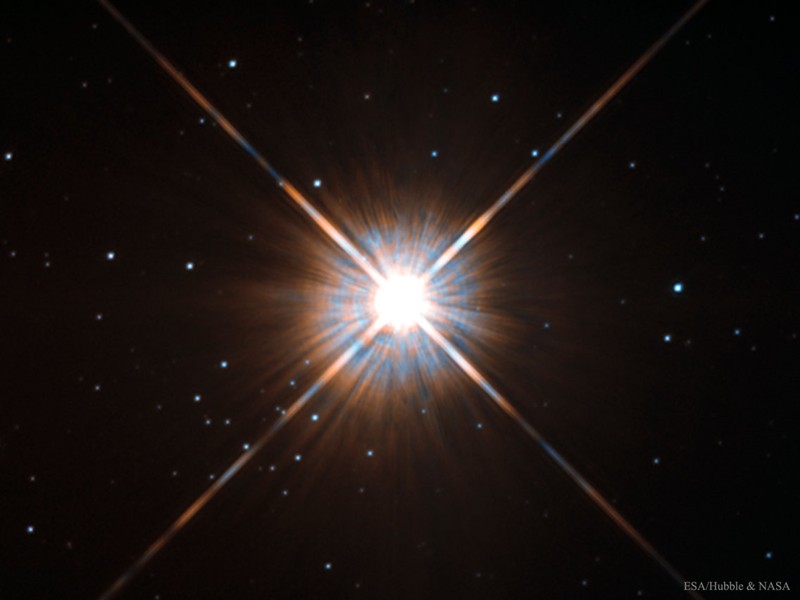 Proxima Centauri, la estrella más cercana a nuestro sol, está a 4.25 años luz de la Tierra