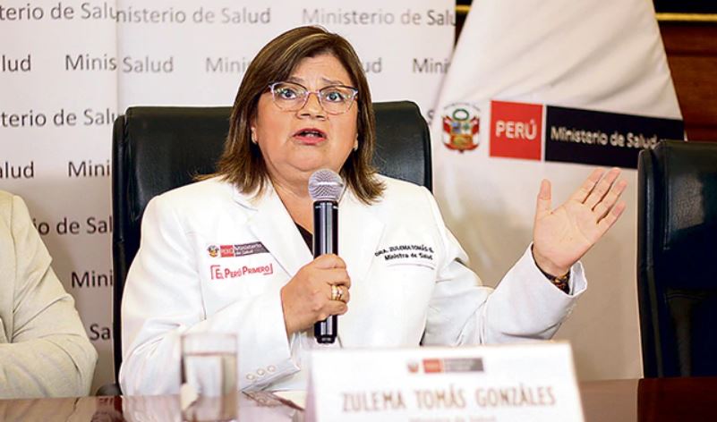 Zulema Tomás Gonzales, Ministra de Salud de Perú ha sido cuestionada por la muerte de 1.817 bebés en hospitales en el año 2019