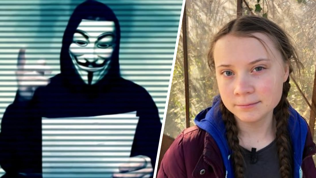 Anonymous envía un mensaje a Greta Thunberg: «ten cuidado con las personas que te rodean»