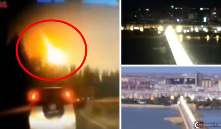 Brillante bola de fuego convierte la noche en día en China Brillante bola de fuego convierte la noche en día en China