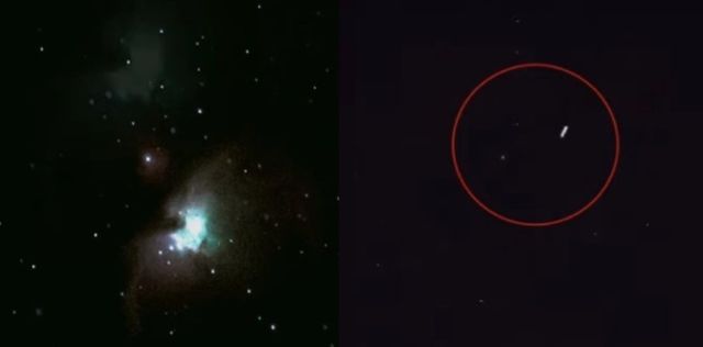 Destellos captados cerca de la Nebulosa de Orión