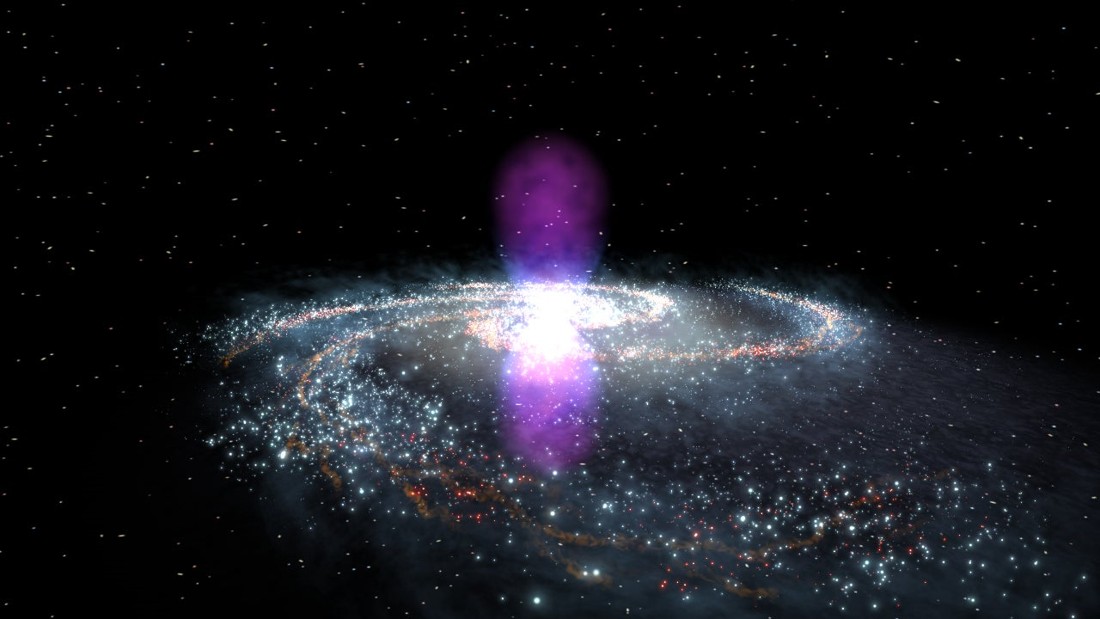 El centro de nuestra galaxia explotó hace 3.5 millones de años y envió una llamarada cataclísmica