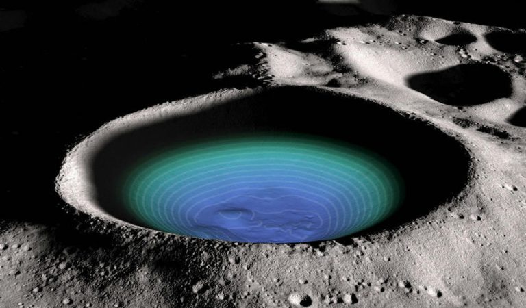 El hielo en el polo sur de la Luna puede tener más de una fuente, indica estudio El hielo en el polo sur de la Luna puede tener más de una fuente, indica estudio