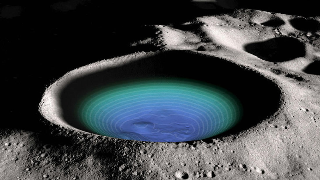 El hielo en el polo sur de la Luna puede tener más de una fuente, indica estudio