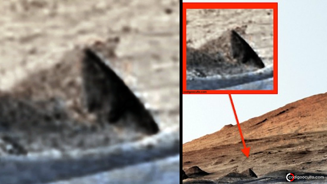 ¿Es esto una Pirámide encontrada en Marte y no reportada por la NASA?