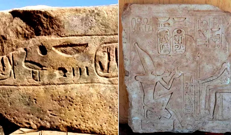 Hallan en Egipto un antiguo sitio de culto al Sol y un bloque de piedra de Ramsés II Hallan en Egipto un antiguo sitio de culto al Sol y un bloque de piedra de Ramsés II