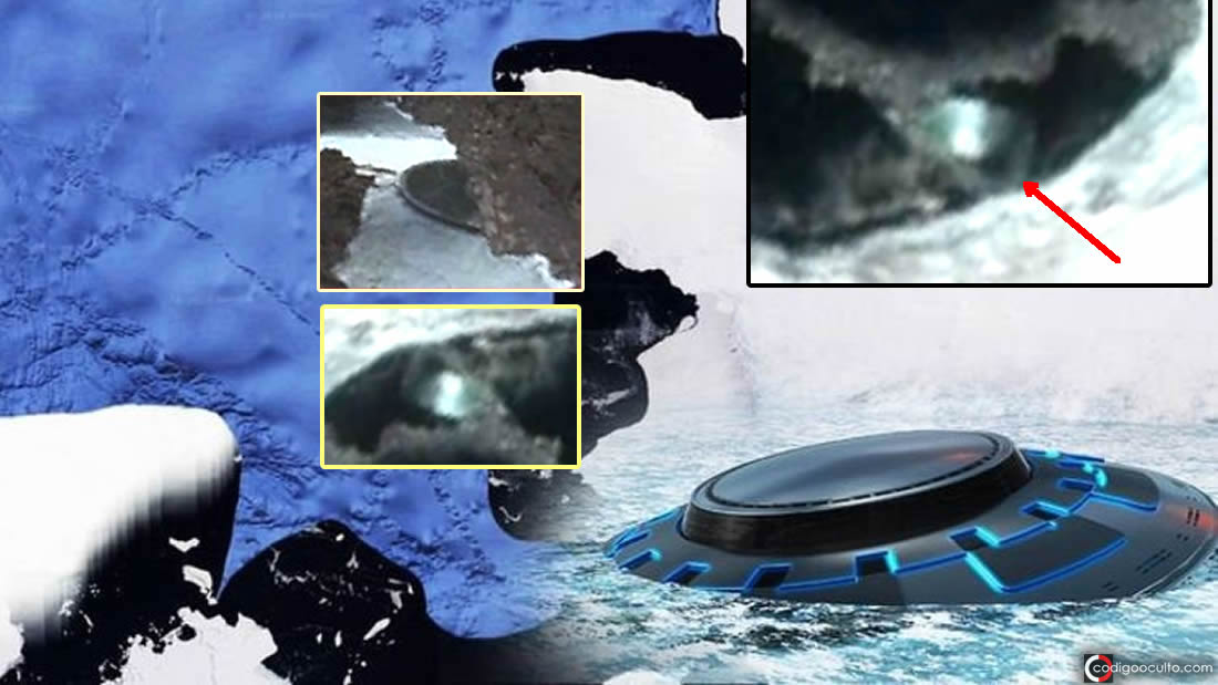 Un objeto anómalo ha sido detectado en fotografías de la Antártida