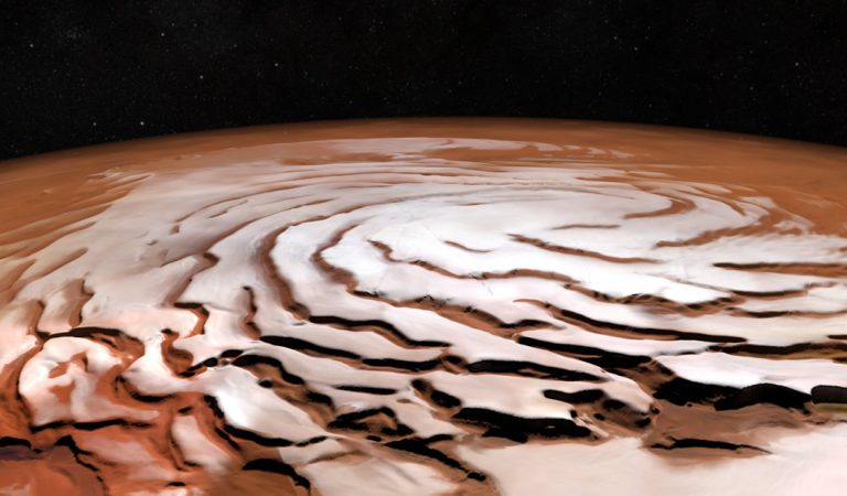Marte posee hielo de agua a solo 2.5 centímetros de la superficie, detecta NASA Marte posee hielo de agua a solo 2.5 centímetros de la superficie, detecta NASA