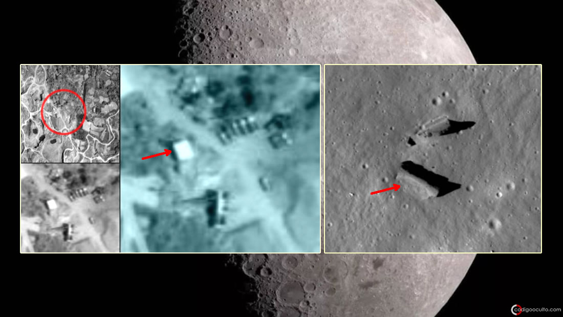¿Qué hacen estas construcciones y vehículos en el lado oculto de la Luna?