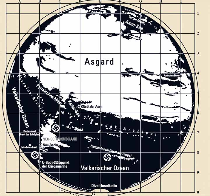 Rutas a la «Tierra Hueca» reveladas en un posible Mapa Nazi de la Antártida