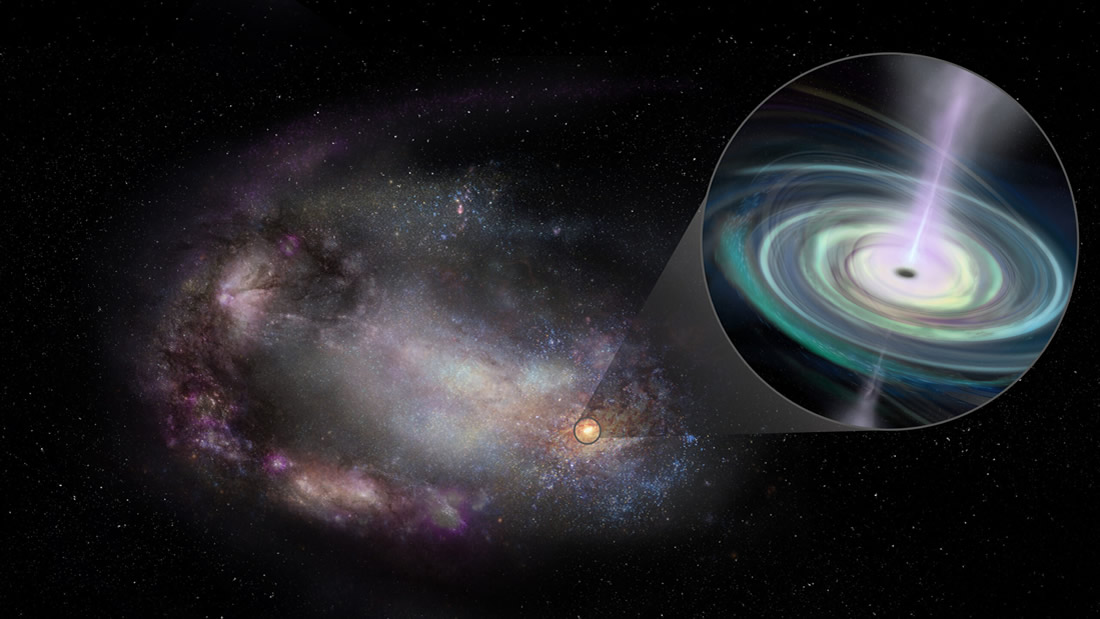 Hallan agujeros negros «errantes» en galaxias enanas a menos de mil millones de años luz