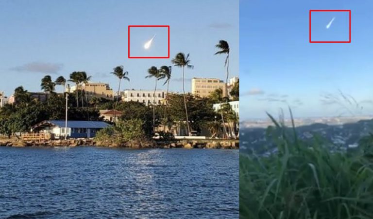 Enorme bola de fuego atraviesa el cielo de Puerto Rico Enorme bola de fuego atraviesa el cielo de Puerto Rico