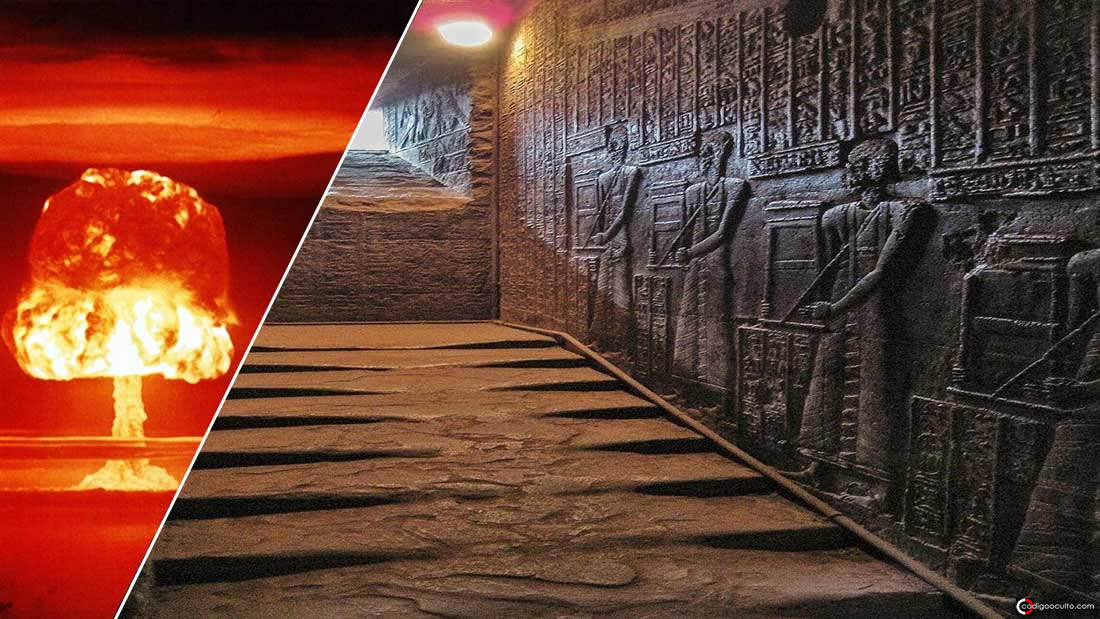 Escaleras «fundidas» del Templo Hathor en Egipto: ¿vestigios de una guerra nuclear antigua?
