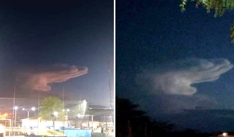 «Mano de Dios» aparece en el cielo de Brasil «Mano de Dios» aparece en el cielo de Brasil